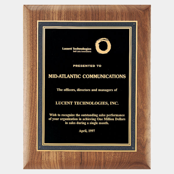 11" x 14" American Plaque with Florentine Border Textured LaserFX Plate Thumbnail