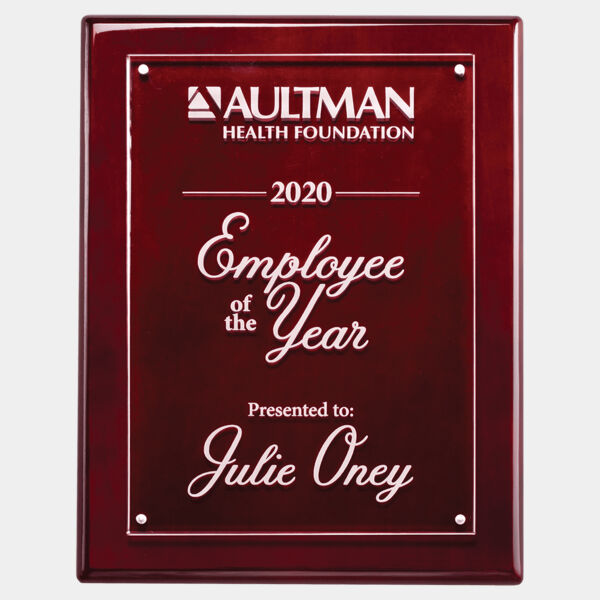 9x12 High Gloss Plaque with Acrylic Engraving Plate Thumbnail