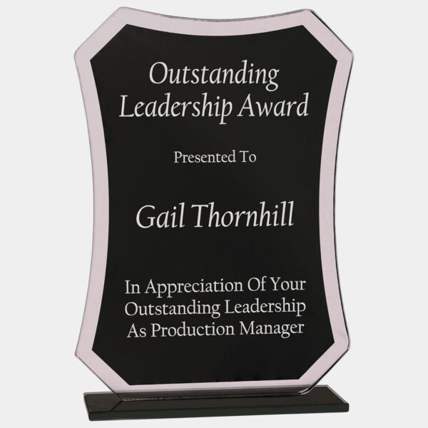 6 1/2" Rectangle Reflection Glass Award Thumbnail