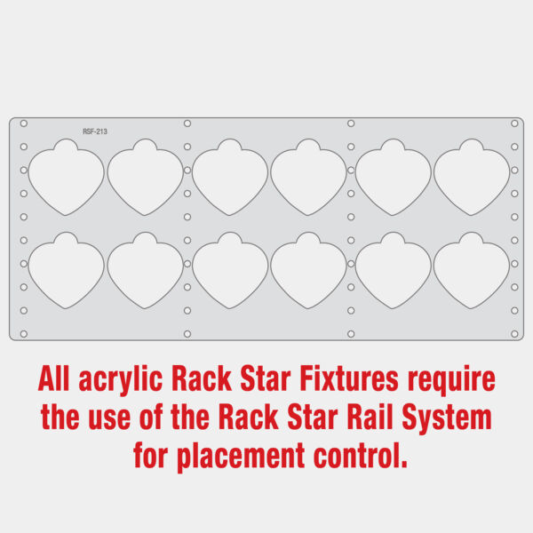 Rack Star Fixture for the CGS104 3" Heart Ornament Thumbnail