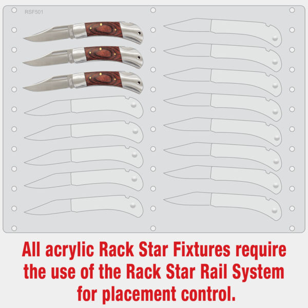 BR1251 Bison River Knife Fixture-Holds 16 Thumbnail