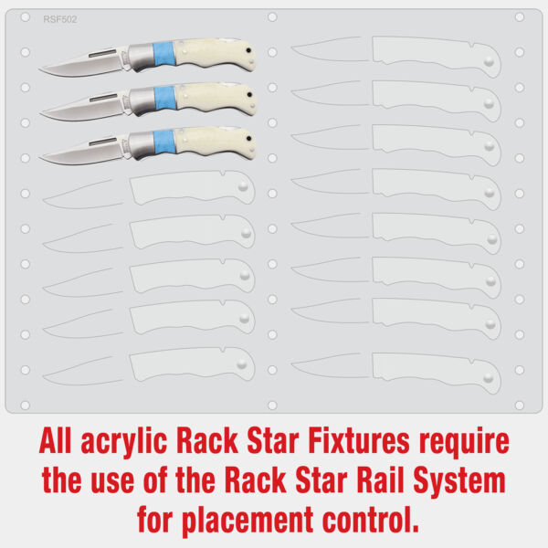 BR1252 Bison River Knife Fixture-Holds 16 Thumbnail