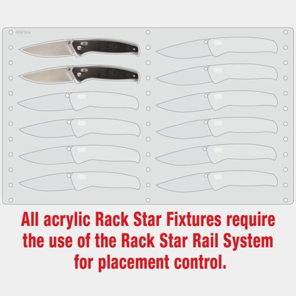 BR1501/BR1502 Bison River Knife Fixture-Holds 12 Thumbnail