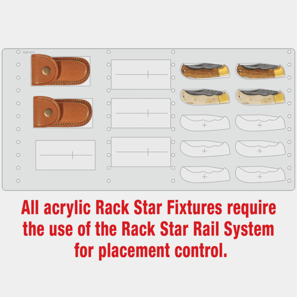 Bison River BR1751 and BR1752 Knife Fixture-Holds 10 Knives and 6 Sheaths Thumbnail