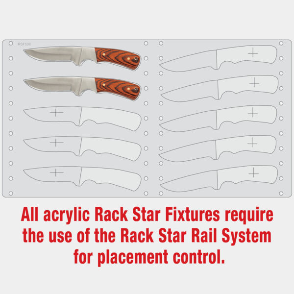 Bison River BR2001 Knife Fixture-Holds 10 Thumbnail