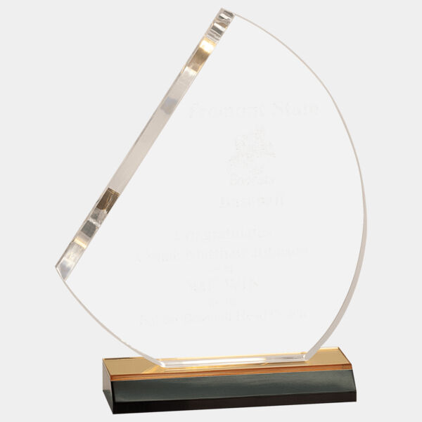 7 1/2" x 8 3/4" Reflection Sail Acrylic with 6" Mirror Base Thumbnail