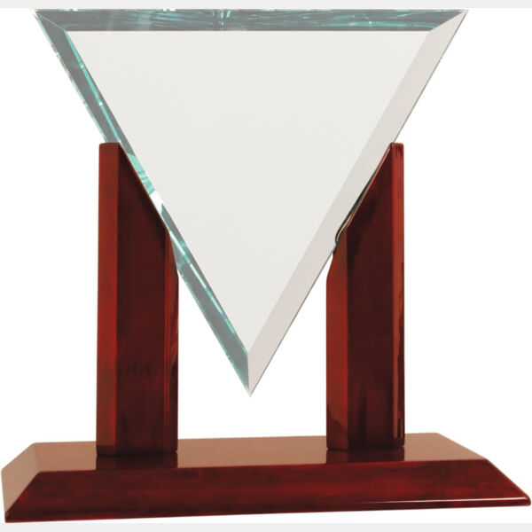 10" x 10" x 10" Diamond Triangle Glass Replacement Blank Thumbnail