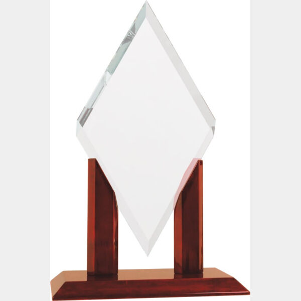 7" x 12" Mayfair Diamond Jade Glass Replacement Blank Thumbnail