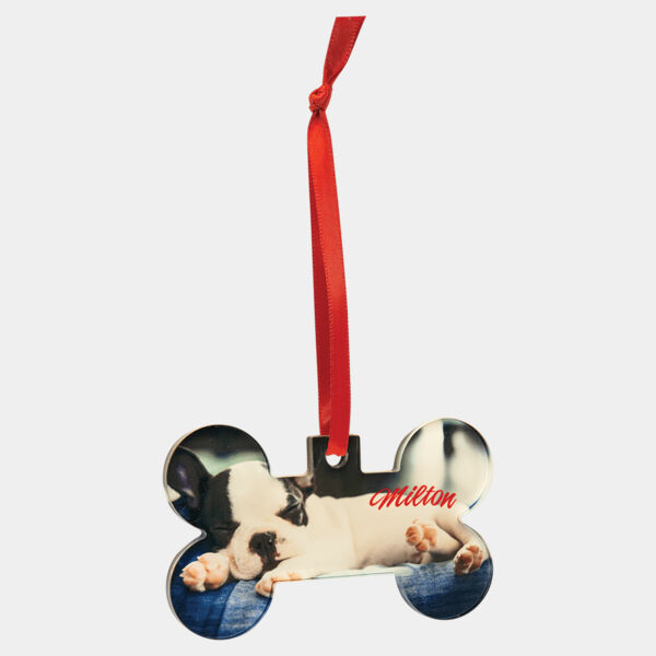 2 1/4" x 3 13/16" Bone Sublimatable Acrylic Ornament with Ribbon Thumbnail