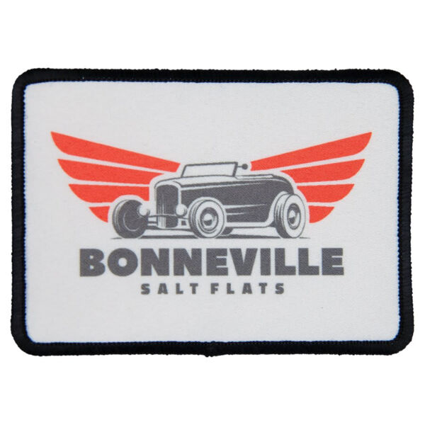 3 1/2" x 2 1/2" Rectangle Sublimatable Patch with Adhesive & Border Thumbnail