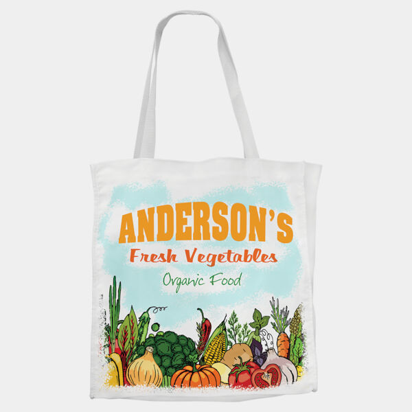 15 1/2" x 15 1/2" Canvas Bag with 5" Gusset Thumbnail