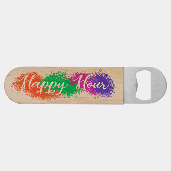 1 1/2" x 7" Sublimatable Wood Bottle Opener Thumbnail
