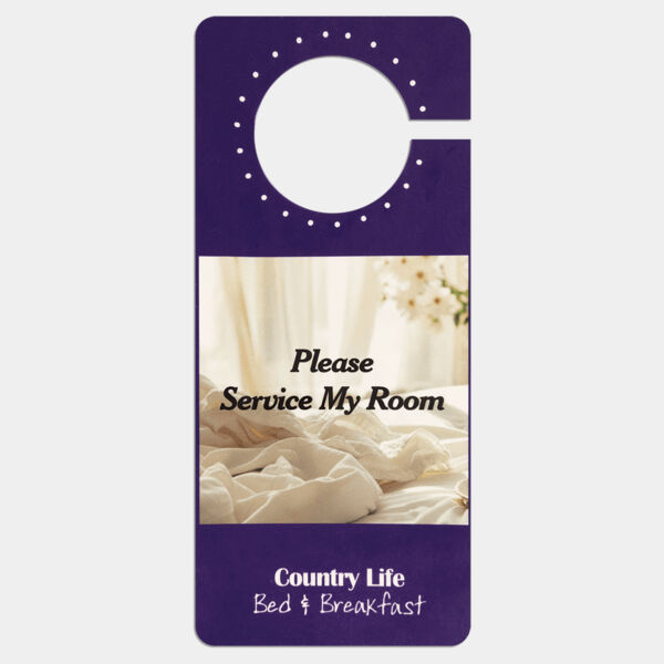 3 1/2" x 8" Sublimatable 2 Sided Door Hanger Thumbnail