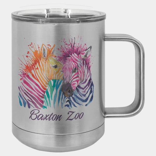 Sublimatable Polar Camel 15 oz. Insulated Mug with Slider Lid Thumbnail