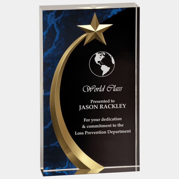 7 3/4" Marble Square Shooting Star Acrylic Thumbnail