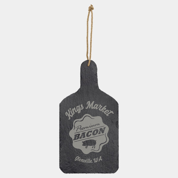 13 1/2" x 7" Rectangle Slate Cutting Board with Hanger String Thumbnail