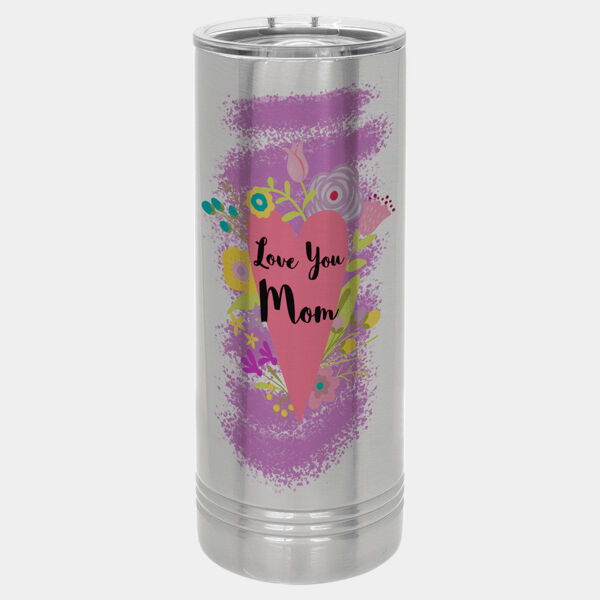 Polar Camel 22 oz. Sublimatable Skinny Tumbler with Slider Lid Thumbnail