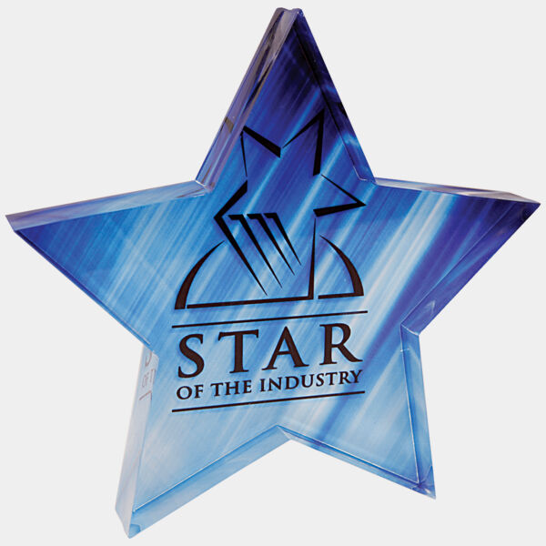 5" x 5" Sublimatable Star Acrylic Paperweight Thumbnail