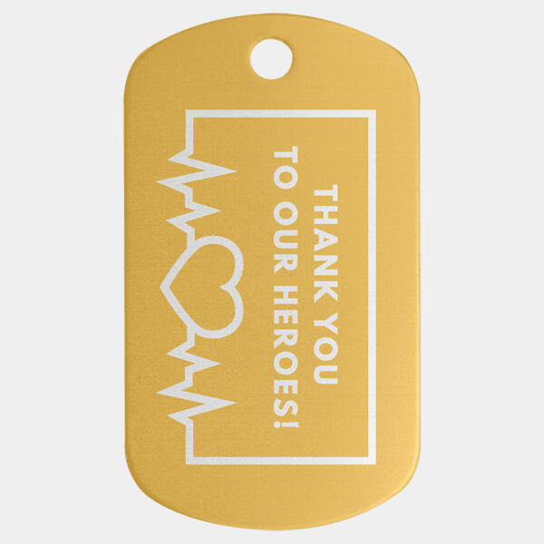 1" x 2" Aodized Aluminum G.I. Tag Thumbnail