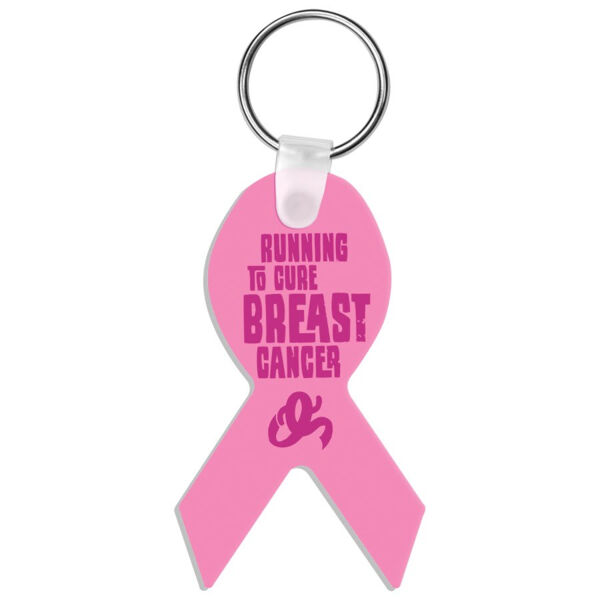 1.6" x 2.75" Gloss Unisub Aluminum Sublimatable Ribbon Keychain Thumbnail