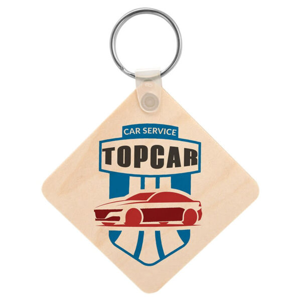 2.25" x 2.25" Square Matte Unisub Sublimatable Keychain Thumbnail