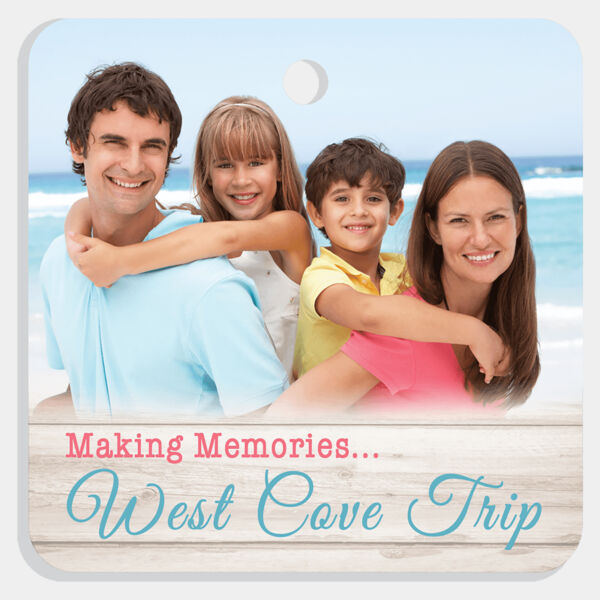 3.12" x 3.12" Unisub Acrylic Square Ornament, 1-Sided (Ribbon/Hanger not included) Thumbnail