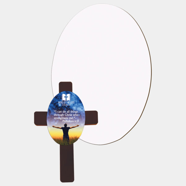 4.219" x 5.969" Gloss Unisub MDF Sublimatable Oval Insert for UN5783 Thumbnail