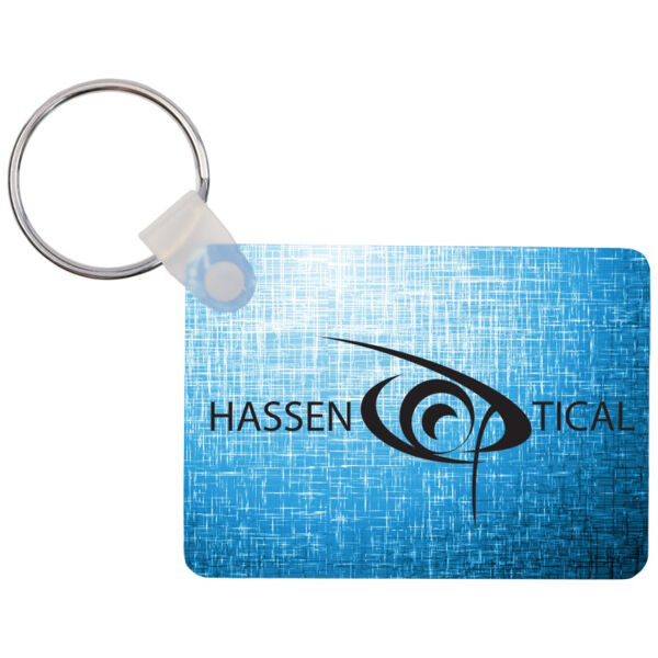 1.6" x 2.25" Gloss Unisub Aluminum Sublimatable Rectangle Keychain Thumbnail
