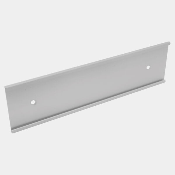 4" x 10", Satin , Kota Pro Aluminum Wall Bracket with Mounting Holes, Fits 1/16" Thick Plastic Insert Thumbnail