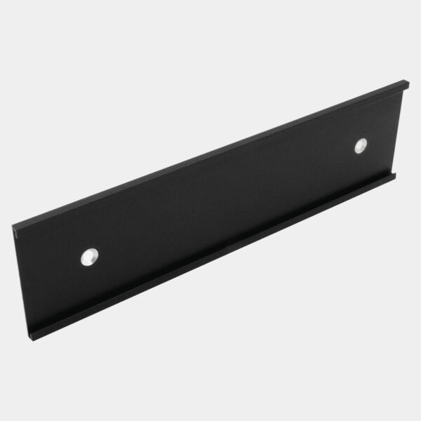 2" x 6", Kota Pro Aluminum Wall Bracket with Mounting Holes, Fits 1/8" Thick Plastic Insert Thumbnail