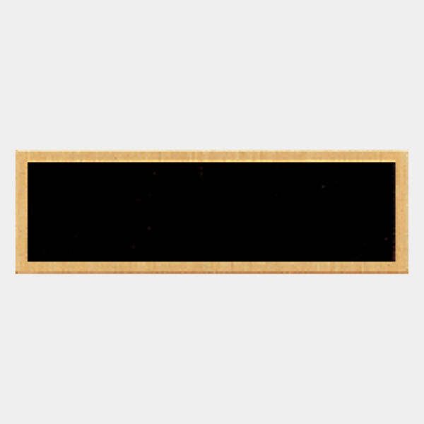 7/8" x 2 3/4" Plate with Border and No Holes Thumbnail