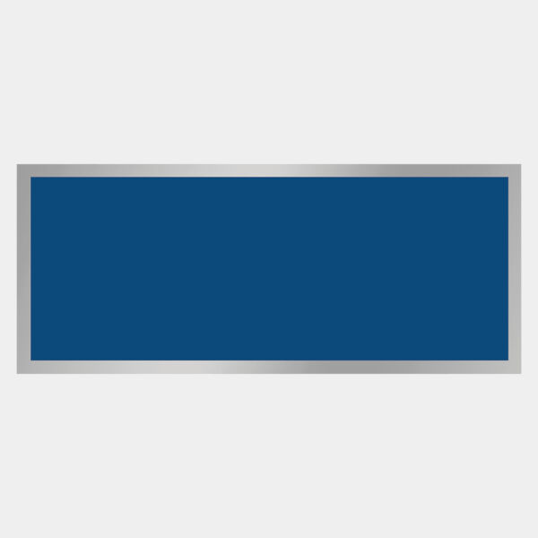 1 1/4" x 3" Laserable Aluminum Plate with Border Thumbnail