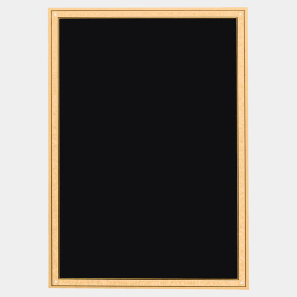 5 1/4" x 7 1/4" LaserFX Plate with Florentine Border and Textured Center and Four Holes Thumbnail