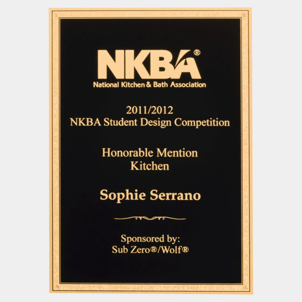 8 3/4" x 11 3/4" Textured LaserFX Plate with Florentine Border and Four Holes Thumbnail