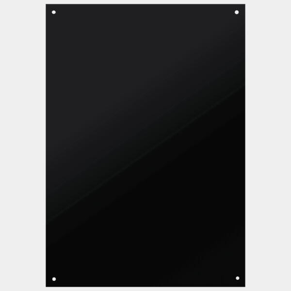 4 15/16" x 6 15/16" Laserable Brass Plaque Plate with Four Holes Thumbnail