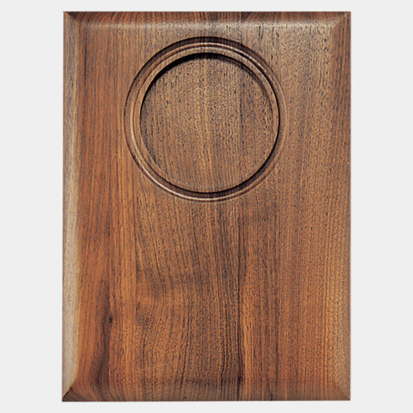 Solid American Plaque With 4" Routed Circle 9"x12" Thumbnail