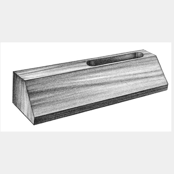 2 3/8" x 1 3/4" x 8 1/4" Nameplate with Card Holder Thumbnail