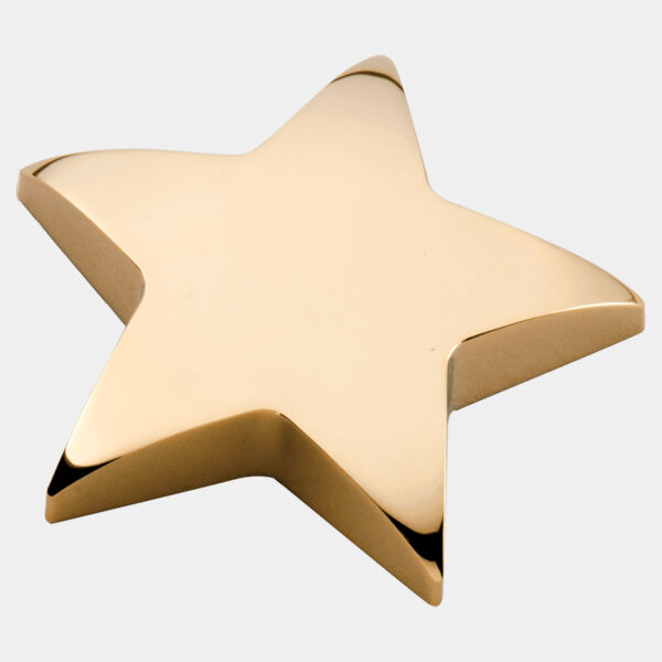 4" x 4" Metal Star Paperweight Thumbnail