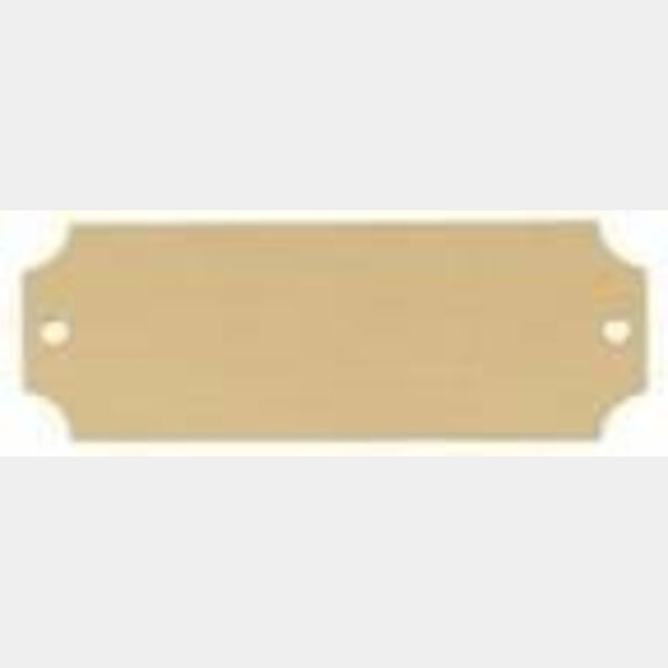 2 1/2" x 7/8" DynaSub Satin Aluminum Perpetual Plate Thumbnail