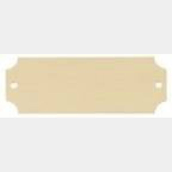 2 1/2" x 7/8" Sublimatable Bright Aluminum Perpetual Plate Thumbnail