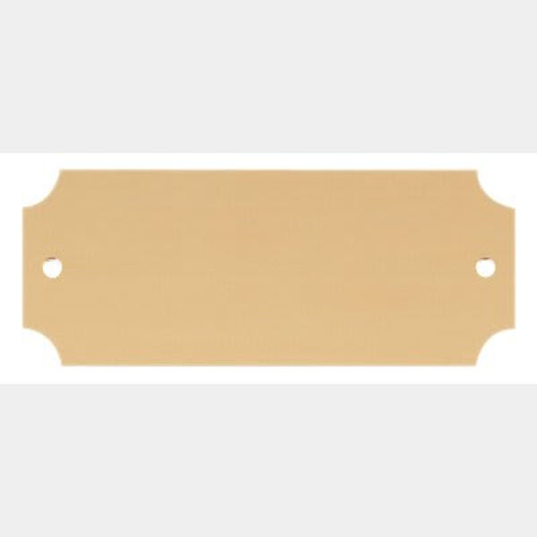 2 1/2" x 1" Satin Brass Perpetual Plate Thumbnail