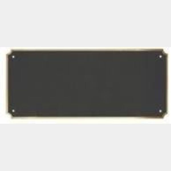 6 1/2" x 2 3/4" x .020" Laserable Brass Perpetual Plate with Border Thumbnail