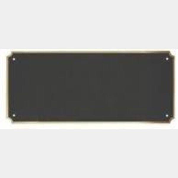 8 1/2" x 3 1/2" x .016 Laserable Brass Perpetual Plate with Border Thumbnail