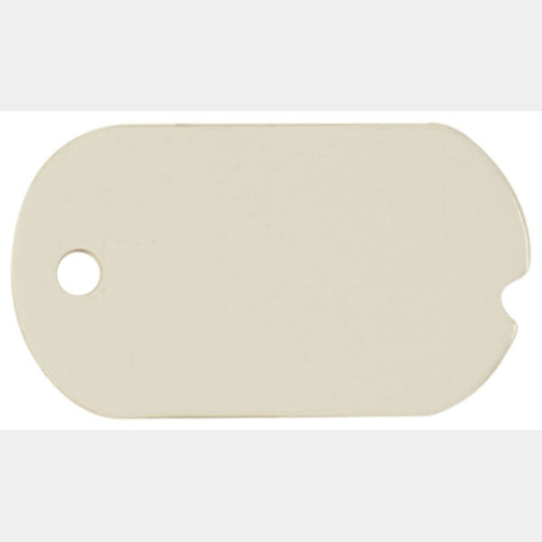 1 1/8" x 2" Sublimatable Notched Dog Tag Thumbnail