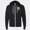 Unisex Heathered French Terry Full-Zip Hooded Sweatshirt Thumbnail