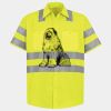 Men's High Visibility Safety Short Sleeve Work Shirt Thumbnail