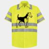 Men's High Visibility Safety Short Sleeve Work Shirt Thumbnail
