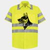 Men's High Visibility Safety Short Sleeve Work Shirt Thumbnail
