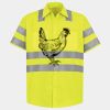 Men's High Visibility Safety Short Sleeve Work Shirt Thumbnail