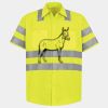 Men's High Visibility Safety Short Sleeve Work Shirt Thumbnail